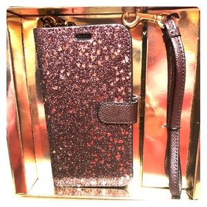 Coach iPhone X case/wallet with Wrist Strap